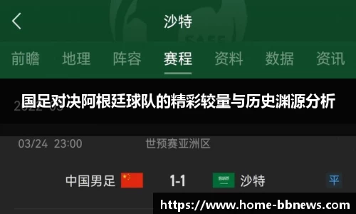 国足对决阿根廷球队的精彩较量与历史渊源分析